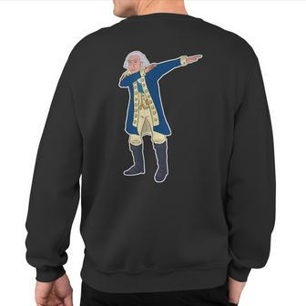 Patriotic 1St Dabbing President General George Washington Sweatshirt Back Print - Monsterry UK