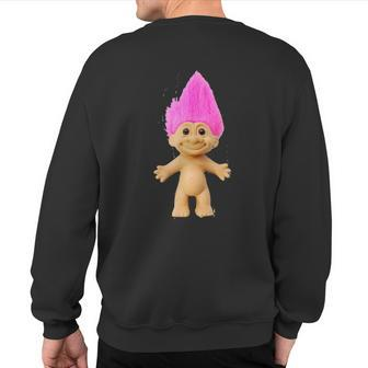 Pink Haired Troll Doll Sweatshirt Back Print - Monsterry UK