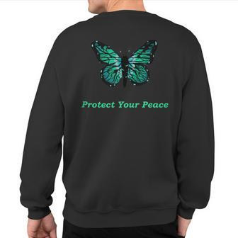 Protect Your Peace Honey Sweatshirt Back Print - Monsterry