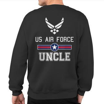 Proud Us Air Force Uncle Military Pride Sweatshirt Back Print - Monsterry DE