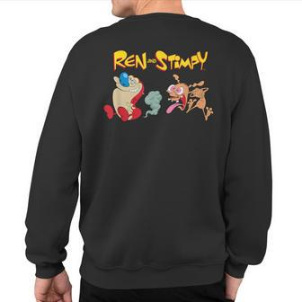 The Ren & Stimpy Show Passing Gas T- Sweatshirt Back Print - Monsterry