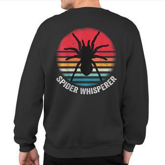 Retro Vintage Style Spider Whisperer Tarantula Spider Sweatshirt Back Print - Monsterry UK