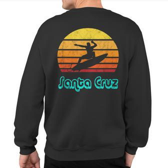 Santa Cruz Souvenir Retro Surf Vintage California Sweatshirt Back Print - Monsterry AU