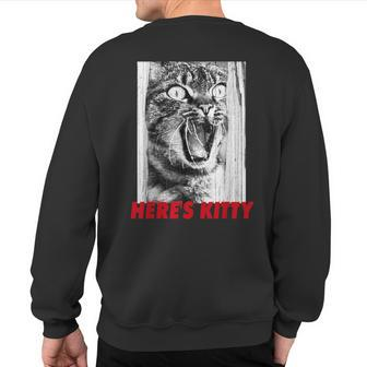 Shining Cat Here Is Kitty Kitten And Movie Love Sweatshirt Back Print - Monsterry