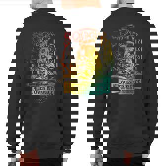 Soggy Beaver Bbq If It's Not All Over Your Face Vintage Sweatshirt Back Print | Mazezy