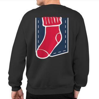 Sox Faux Pocket Sweatshirt Back Print - Monsterry