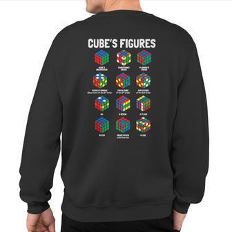 Speed Cubing Puzzle Cube Sweatshirt Back Print - Monsterry UK