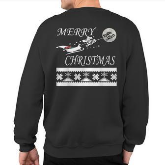 Sprint Car Racing Christmas T Dirt Track Cars Sweatshirt Back Print - Monsterry CA