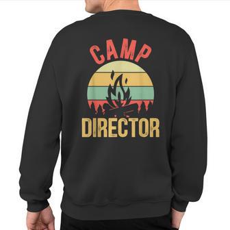 Summer Camp Director Counselor Camper Sweatshirt Back Print - Monsterry DE