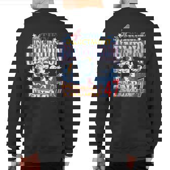 Trump 4 Time Indictment Champion Champ Not Guilty Trump 47 Sweatshirt Back Print - Monsterry