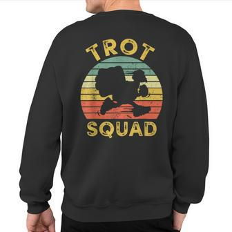 Turkey Trot Squad Thanksgiving Running Family Matching Sweatshirt Back Print - Monsterry