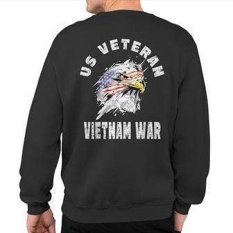 Us Veteran Vietnam War Military War Campaign Sweatshirt Back Print - Monsterry