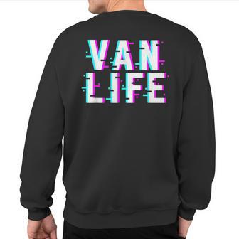 Van Life Camper Van Sweatshirt Back Print - Monsterry AU