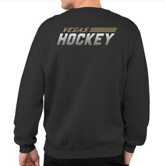 Vegas Hockey Blades Of Sl Gameday Fan Gear Sweatshirt Back Print - Monsterry