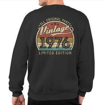 Vintage 1976 Limited Edition 46 Years Old 46Th Birthday Sweatshirt Back Print - Monsterry AU