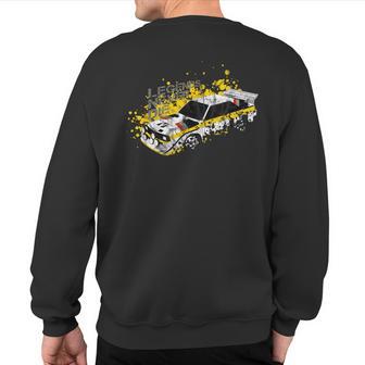 Vintage German Group B Rally Car Racing Motorsport Livery Sweatshirt Back Print - Monsterry