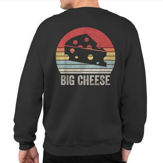 Vintage Retro Big Cheese Ceo Boss Owner Sweatshirt Back Print - Monsterry UK