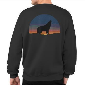 Wolf Spirit Animal Sacred Shaman Native American Clan 2 Sweatshirt Back Print - Monsterry UK