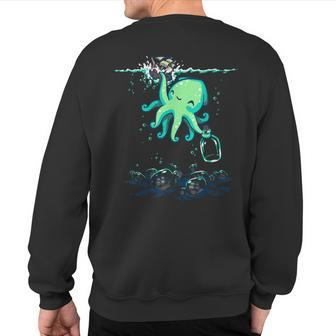 Woot Deep Sea Hobby Sweatshirt Back Print - Monsterry