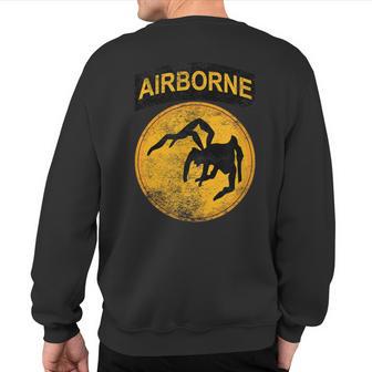 Ww2 135Th Airborne Division Parachute Patch Spider Military Sweatshirt Back Print - Monsterry UK