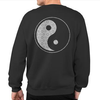 Yin Yang Thai Chi Qi Gong Yoga WushuMma Yinyang Sweatshirt Back Print - Monsterry