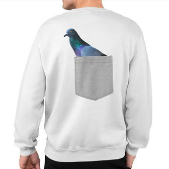 Animal In Your Pocket Pigeon Sweatshirt Back Print - Monsterry UK