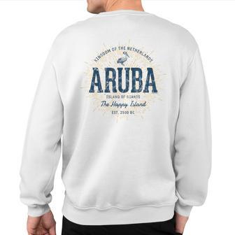 Aruba Retro Style Vintage Aruba Sweatshirt Back Print - Monsterry DE