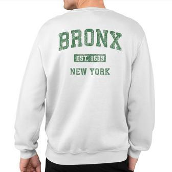 Bronx New York Ny Vintage Athletic Sports Sweatshirt Back Print - Monsterry