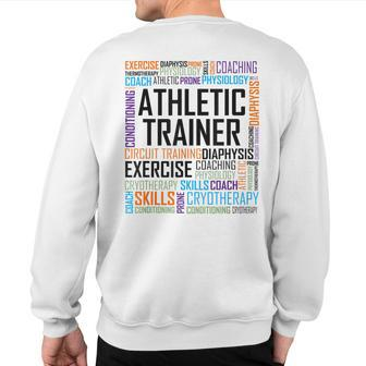 At Certified Athletic Trainer T Love Words Sweatshirt Back Print - Monsterry CA