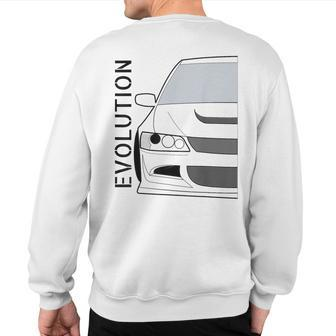 Evolution Viii Evo 8 Jdm Classic Awd Turbo Rally Legend Sweatshirt Back Print - Monsterry