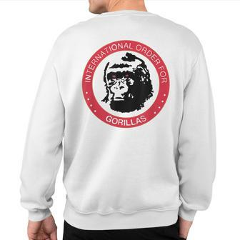 International Order For Gorillas Nerd Geek Graphic Sweatshirt Back Print - Monsterry CA