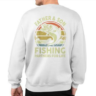 Matching Fishing- Father & Son Bass Fish Dad Boys Sweatshirt Back Print - Monsterry AU