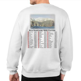 New Hampshire 4000 Footers Sweatshirt Back Print - Monsterry