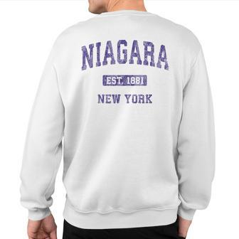 Niagara New York Ny Vintage Athletic Sports Sweatshirt Back Print - Monsterry CA