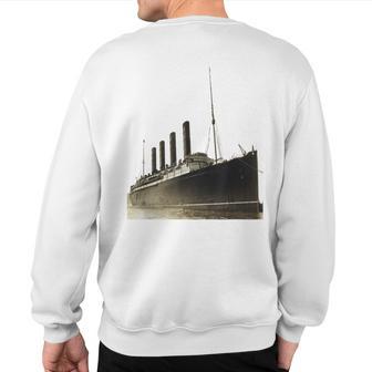 Rms Lusitania World War One British Ocean Liner Sweatshirt Back Print - Monsterry CA