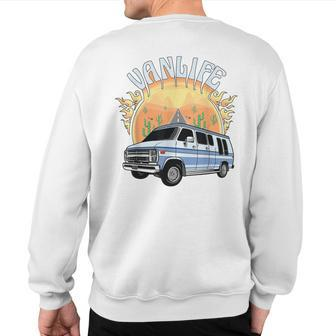 Road Trip For Van Camping Vanlife Fans Sweatshirt Back Print - Monsterry