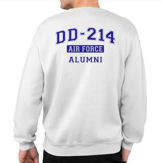 Usaf Airman Air Force Blue Dd-214 Alumni Sweatshirt Back Print - Monsterry