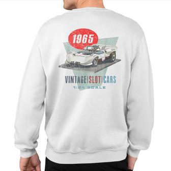 Vintage Slot Car Racing Sweatshirt Back Print - Monsterry UK