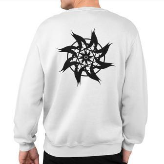 Wheel Of The Sun Sweatshirt Back Print - Monsterry