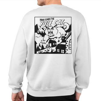 Yule Cat Sweatshirt Back Print - Thegiftio UK