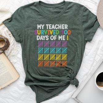 100 Days Of School Happy 100Th Day Of School Teacher Student Bella Canvas T-shirt | Mazezy