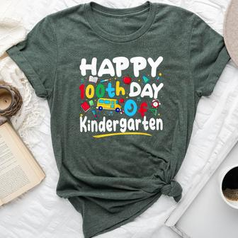 100 Days Of School Teacher 100Th Day Of Kindergarten Bella Canvas T-shirt - Seseable