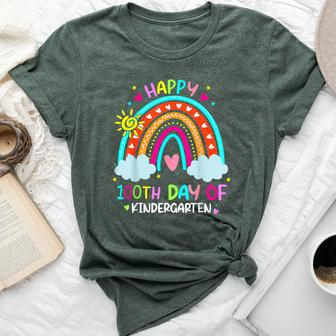100Th Day Of Kindergarten School Rainbow 100 Days Smarter Bella Canvas T-shirt - Seseable