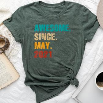 3 Year Old Vintage Awesome Since May 2021 3Rd Birthday Bella Canvas T-shirt - Monsterry DE