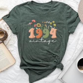30 Years Old Vintage 1994 30Th Birthday Wildflower Women Bella Canvas T-shirt - Seseable