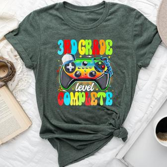 3Rd Grade Level Complete Video Gamer Boy Last Day Of School Bella Canvas T-shirt - Monsterry UK