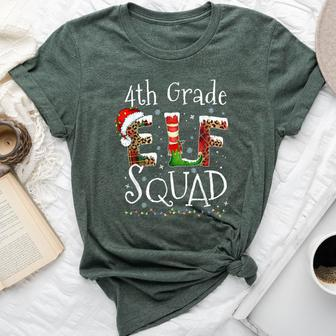 4Th Grade Elf Squad Xmas For Teachers Students Bella Canvas T-shirt - Thegiftio UK