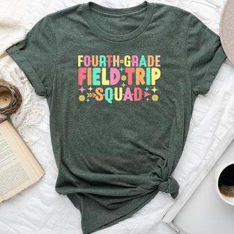 4Th Grade Field Trip Squad Teacher Students Matching Bella Canvas T-shirt - Seseable