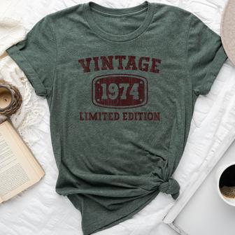 50 Years Old Vintage 1974 50Th Birthday For Men Bella Canvas T-shirt | Mazezy