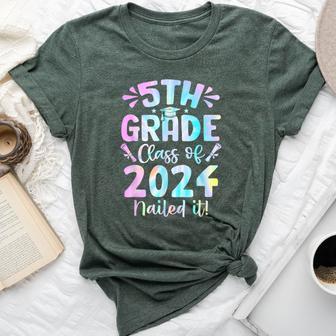 5Th Grade Nailed It Class Of 2024 Graduation Tie Dye Bella Canvas T-shirt - Seseable